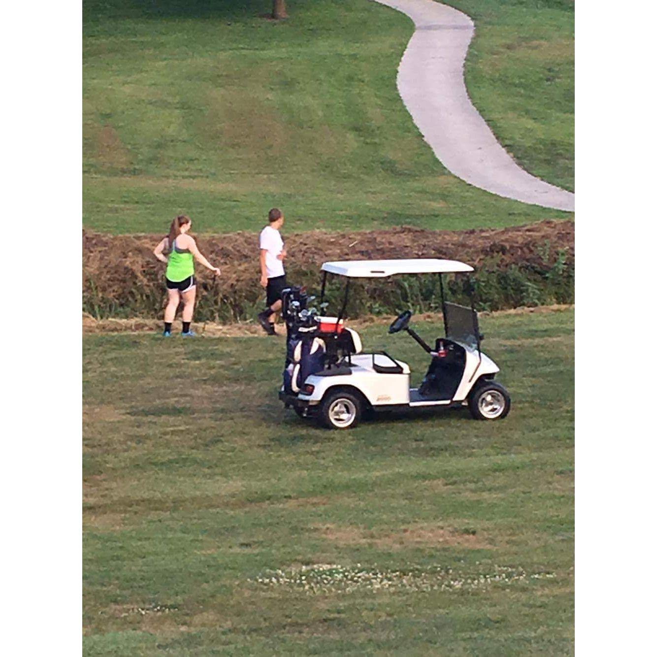 Trying to find our ball... LOL