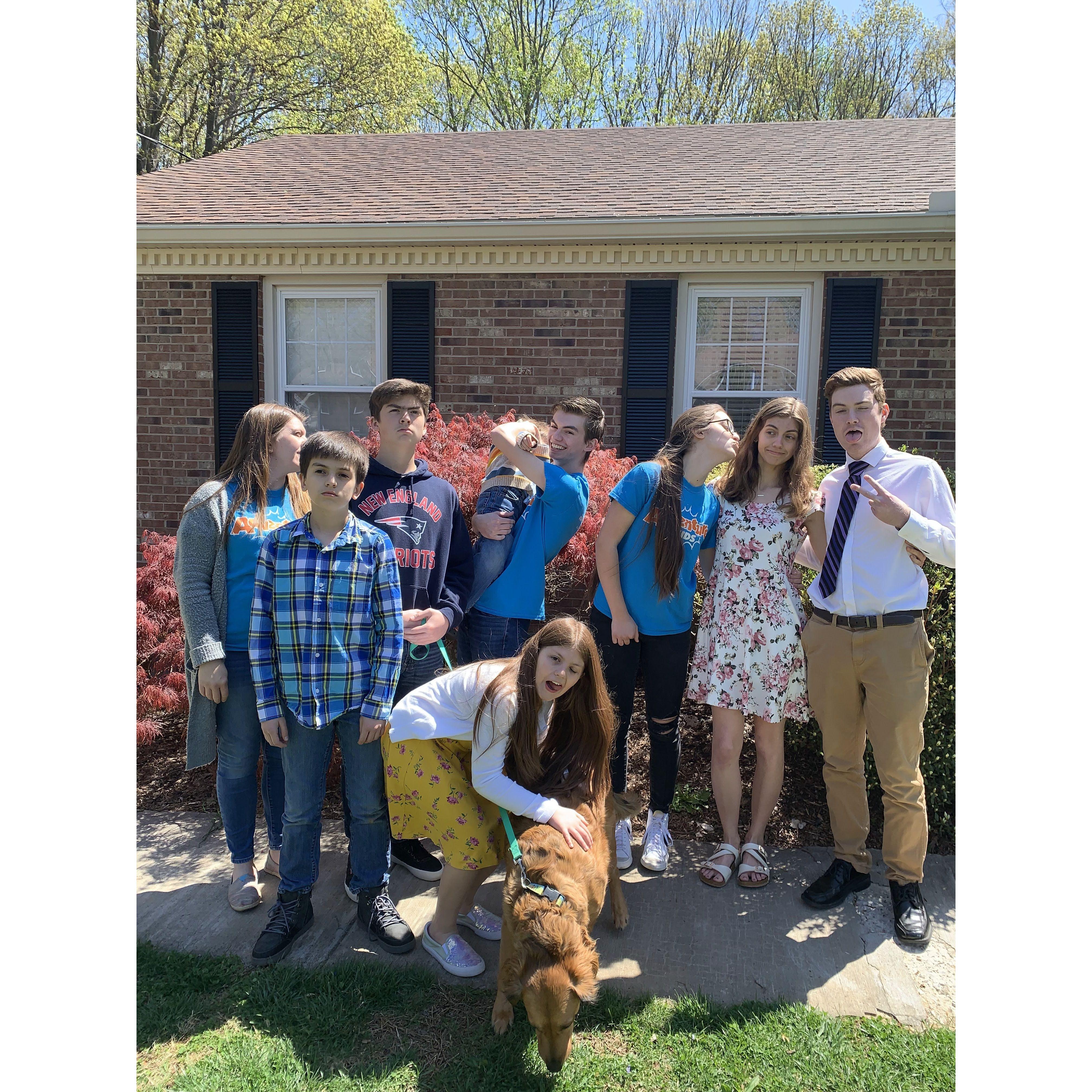 Celebrating Easter with crazy the Floge flock!