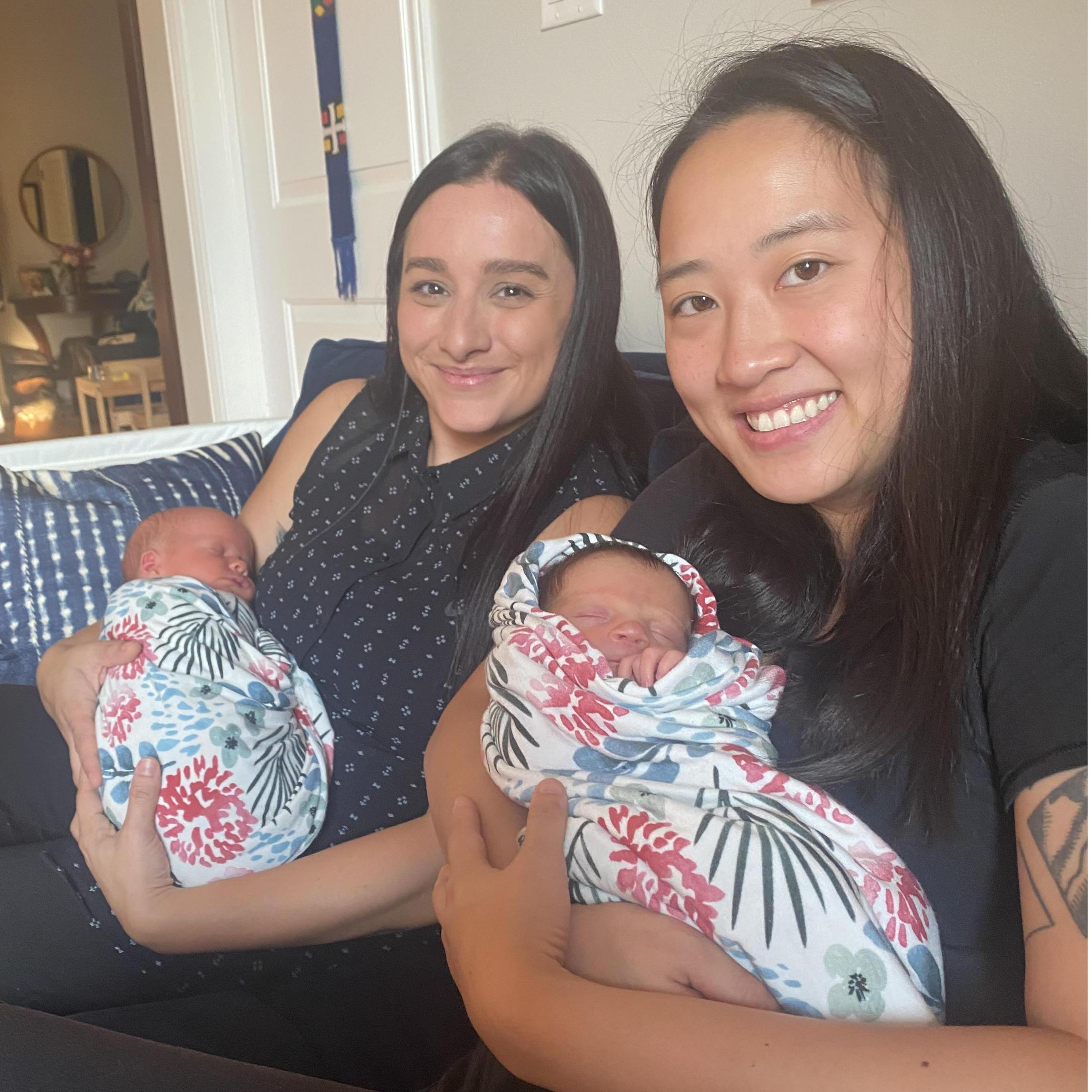 Meeting the nieces Emilia + Ines