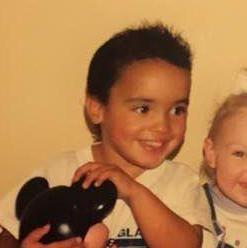 Anthony with his mickey and cousin sam