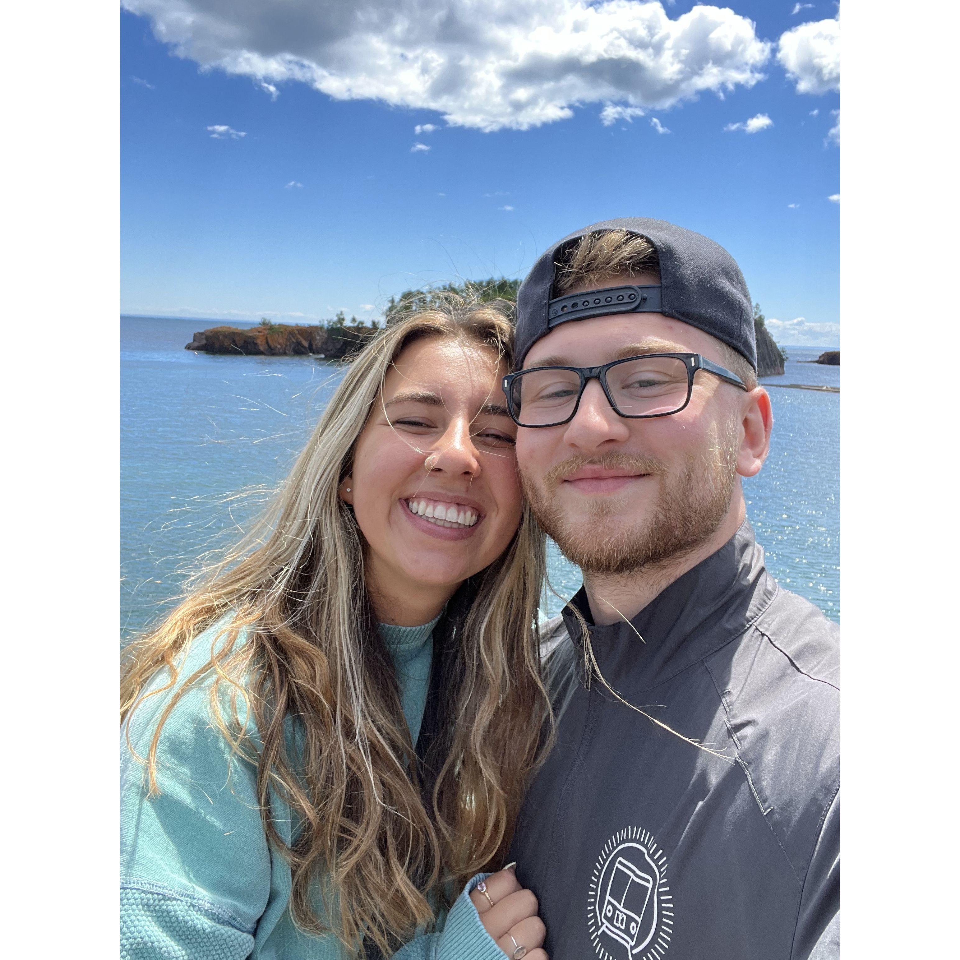 Our first trip to the North Shore before we were officially dating!