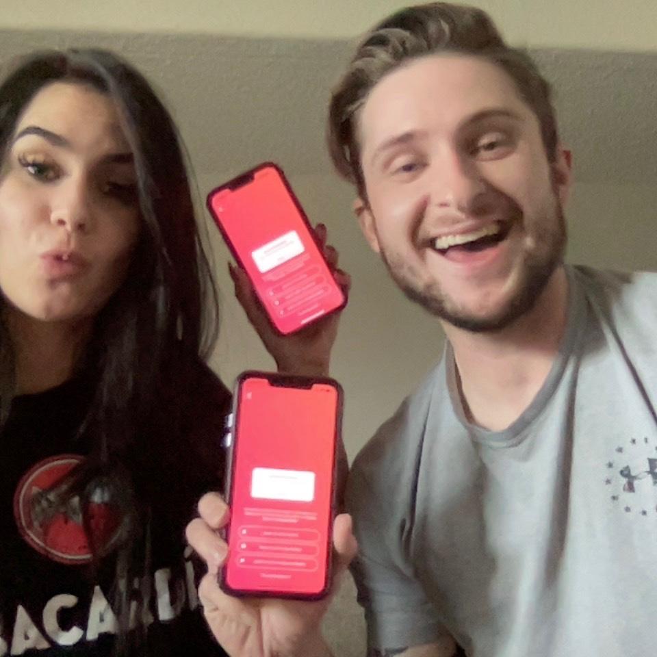 It’s official! We both deleted Tinder 🫢