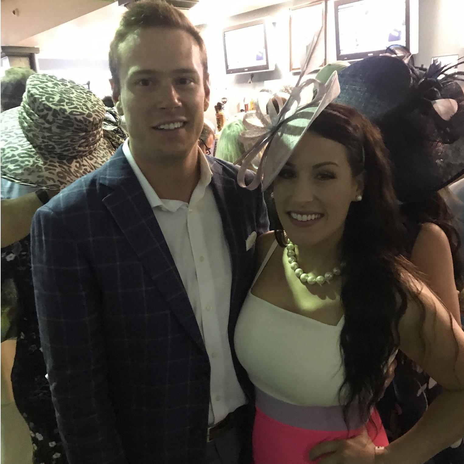 Our first trip to the KY Derby together! I went in blind on tickets (seats were in the literal Spires lol) and we got totally soaked twice getting food and drinks, but it was still my fav Derby ever!