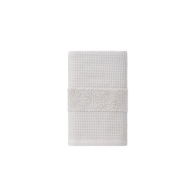 Haven™ Organic Cotton Waffle & Terry Hand Towel in Lunar Rock