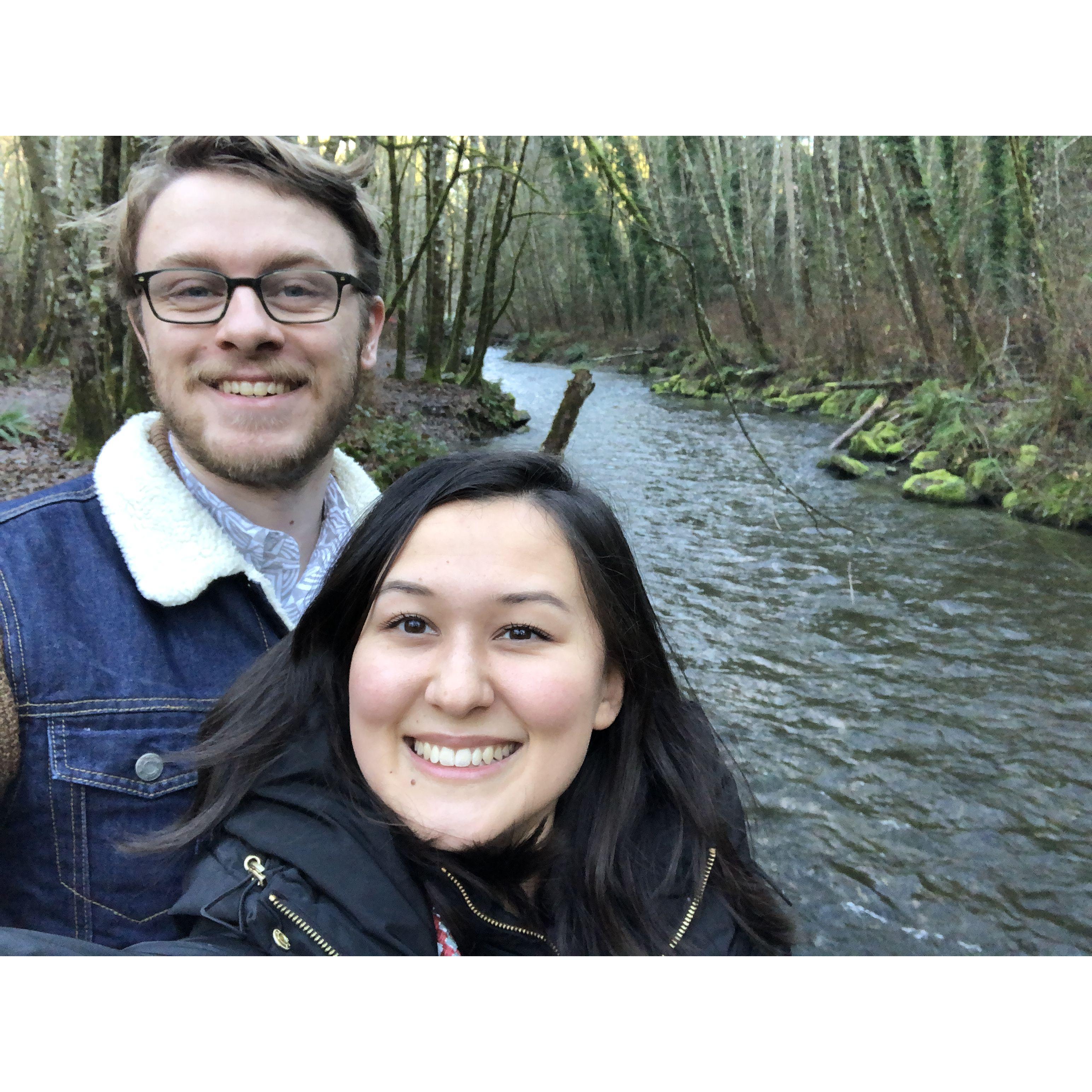 By a river, Tacoma Washington State