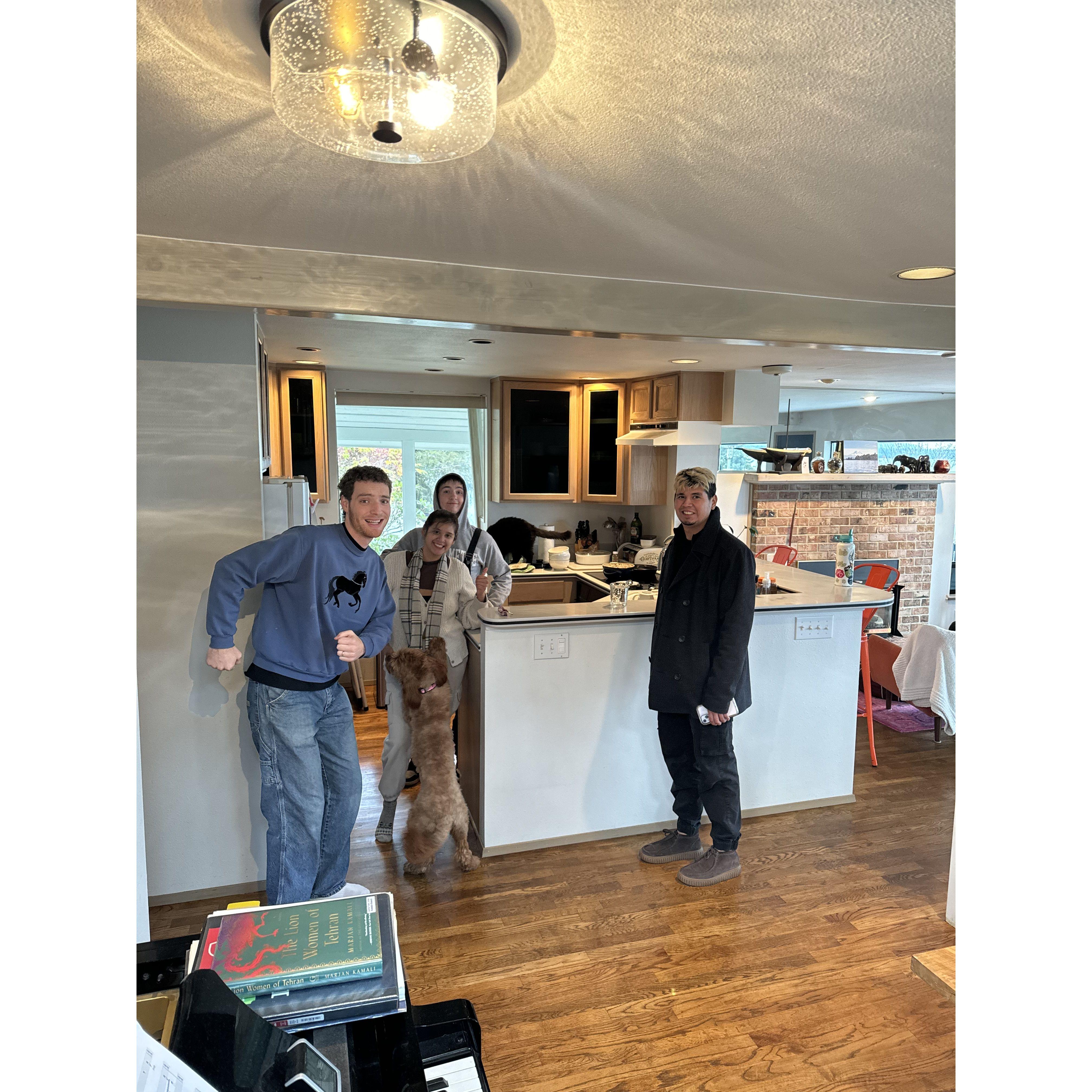 Desmond and the future siblings in law