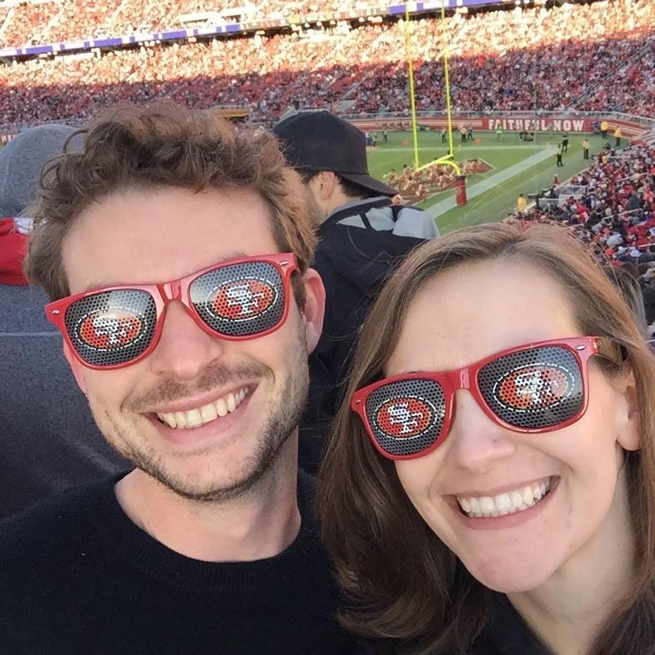 Our fourth date. Go Niners!