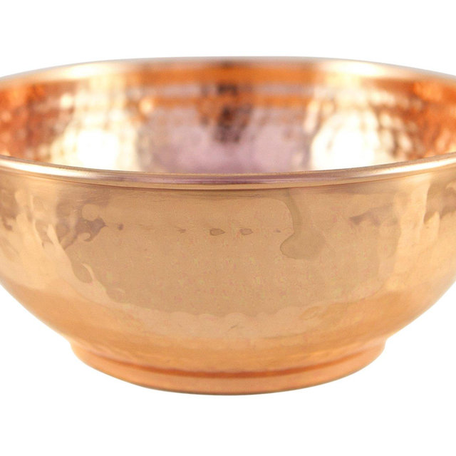 Copper Hammered Mixing Bowl, 100% Pure Heavy Gauge - Multipurpose Use of Antique Copper Serving Bowl For Candy, Salad, Egg Beating - Decorative Copper Bowl For Your Kitchen - 7.5" Size By Alchemade