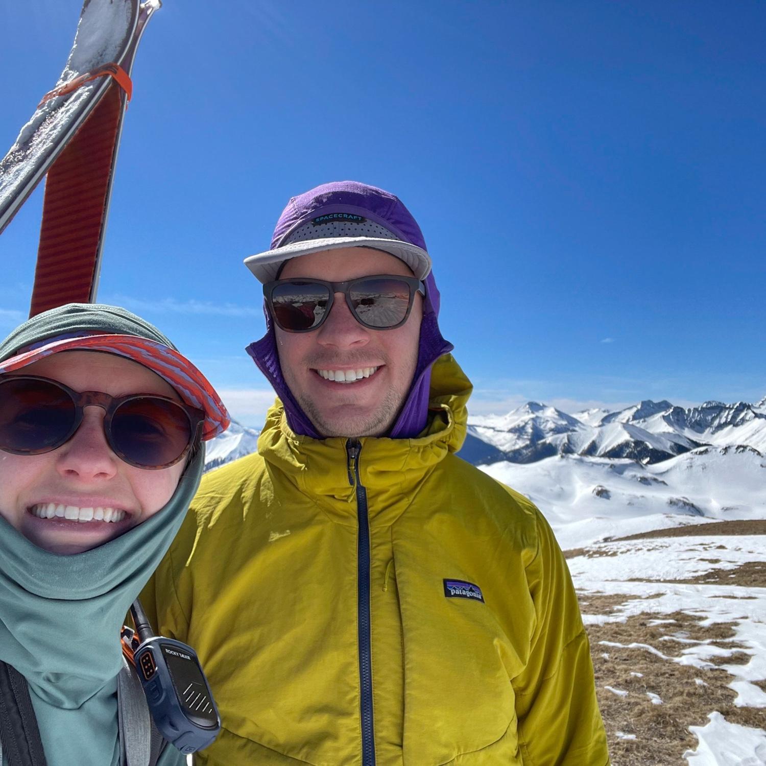 Easing Maya into ski mountaineering. Still working on it.