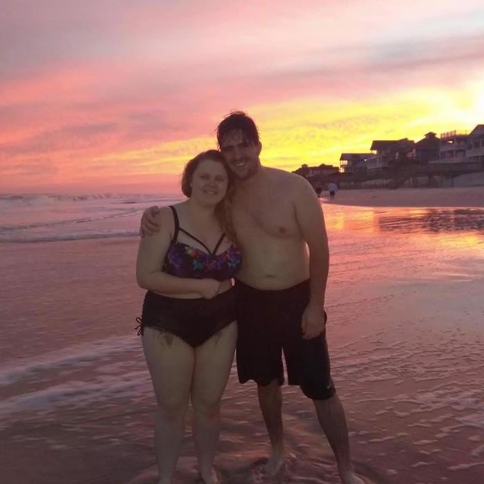 Trey's first time at the beach in Topsail North Carolina when he got to meet Tori's mom and siblings for the first time in 2017