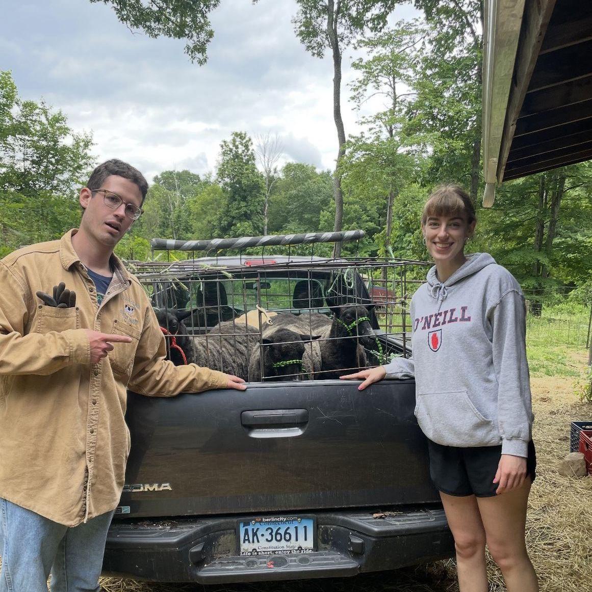 John-Luc visited Grace at the Abbey of Regina Laudis in Connecticut during her summer fellowship. Having grown up in a dairy family, he was happy to see she did not shy away from farm labor.