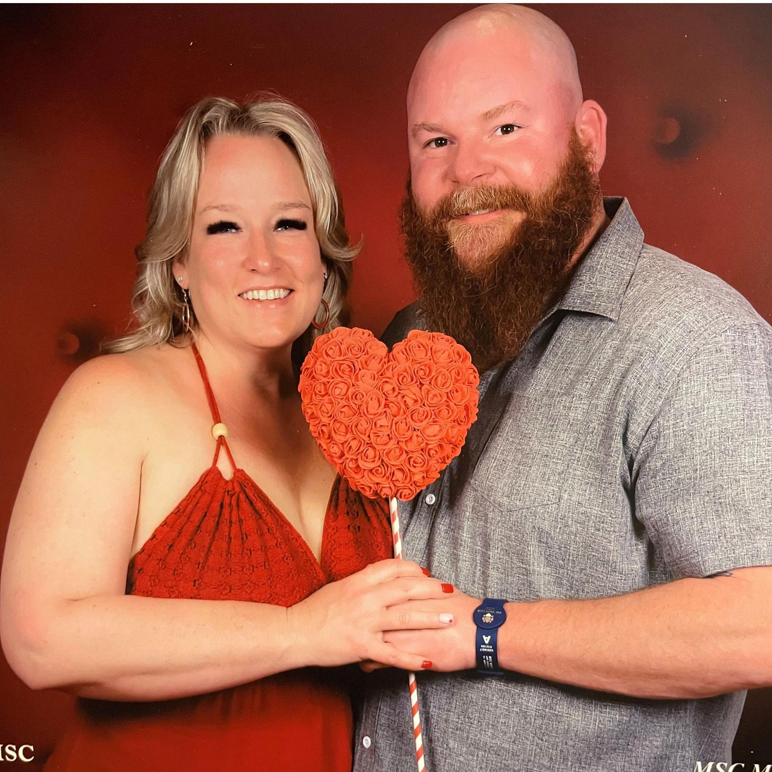 Valentines Day 2023 - our first cheesey cruise pic!
