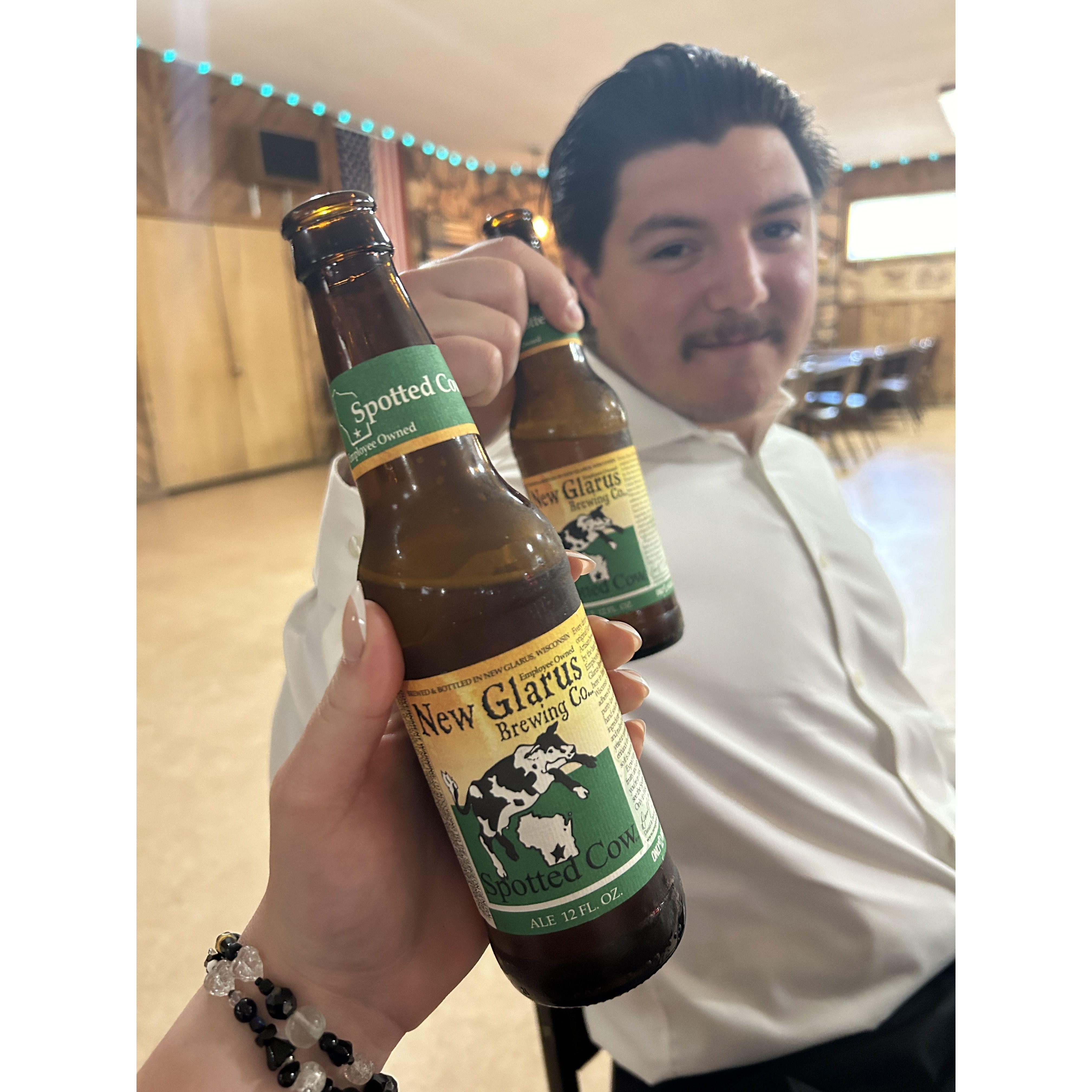 Can't go to Wisco without having at least one Spotted Cow...