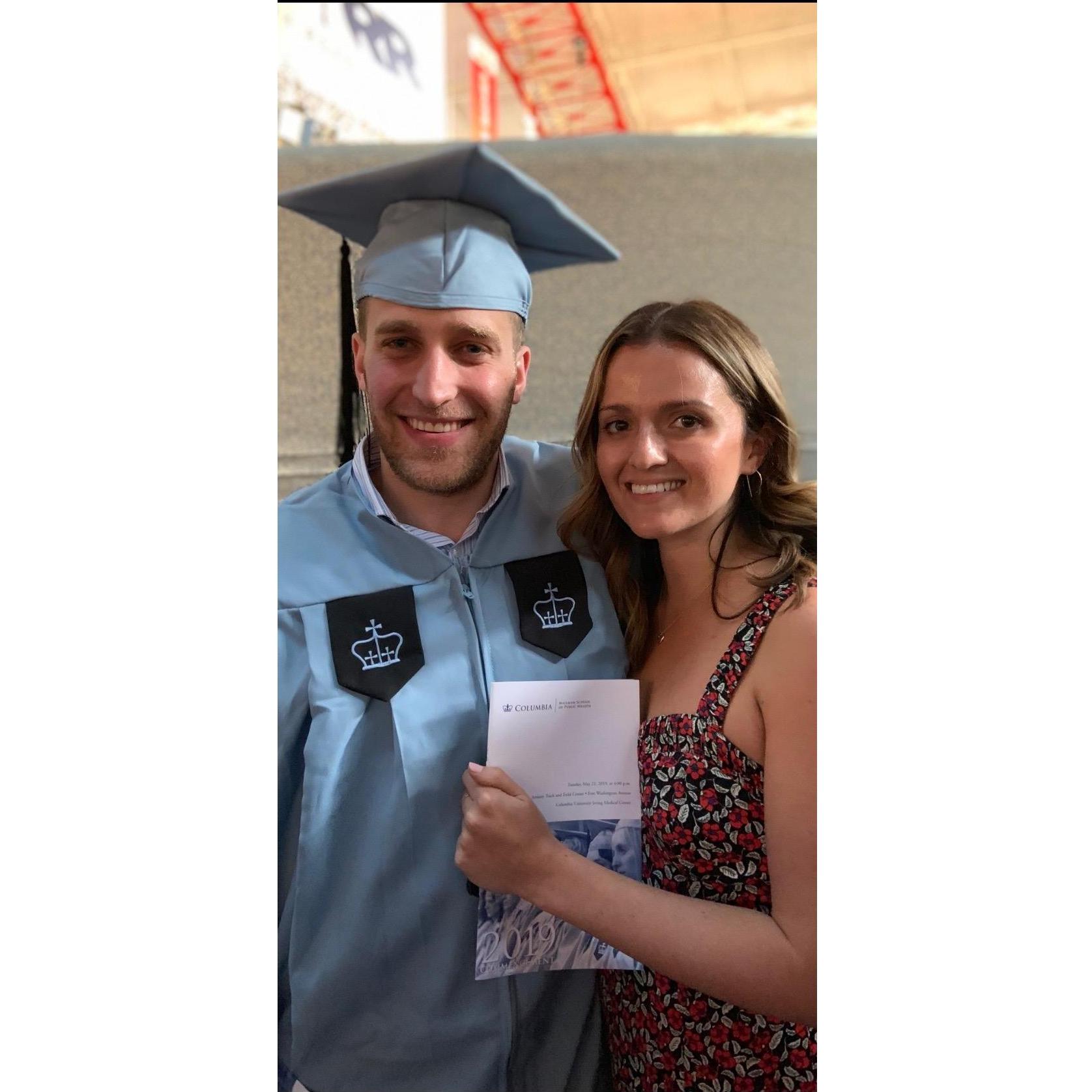 Jarrod's graduation from Columbia University Mailman School of Public Health