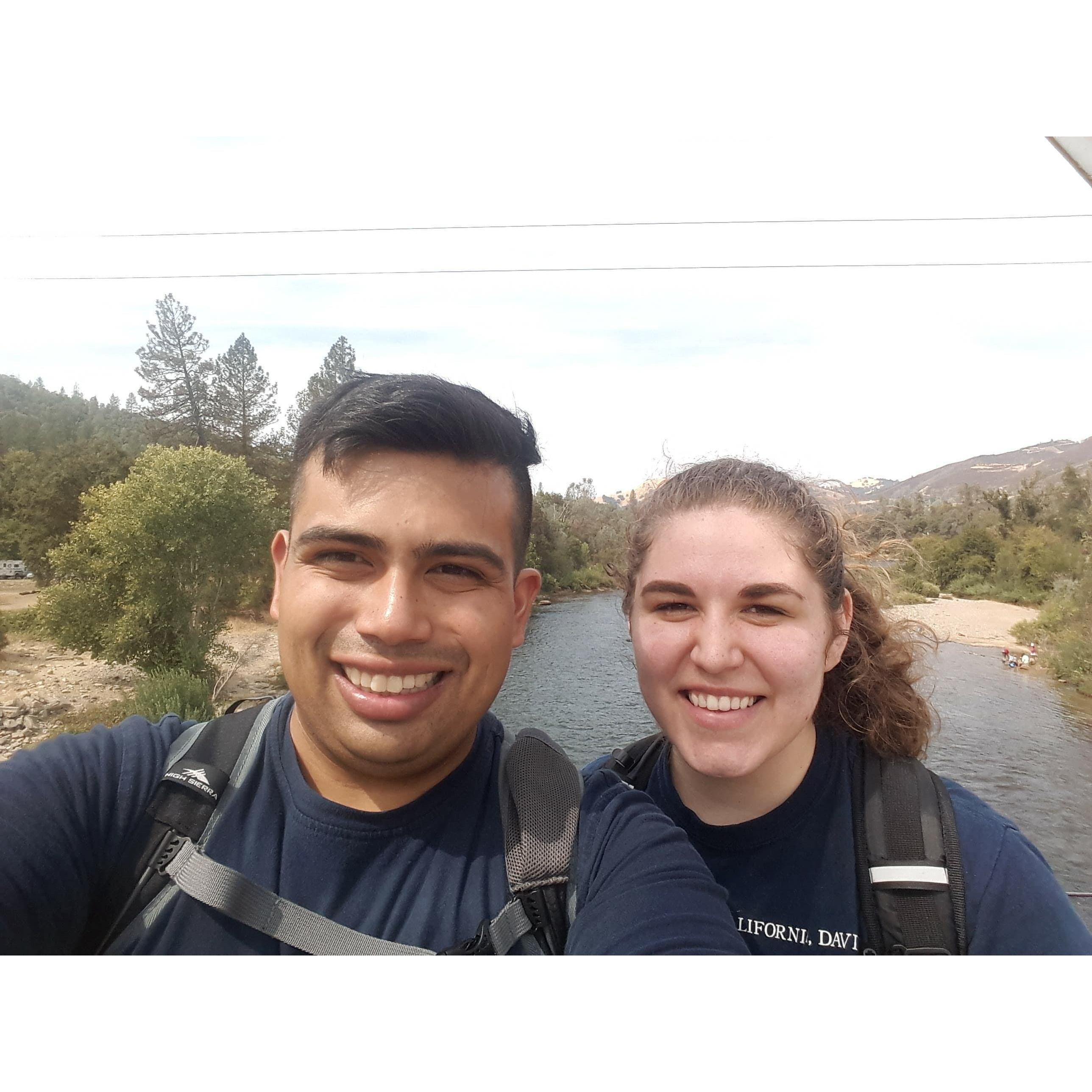 Hiking trip together in Caloma.
