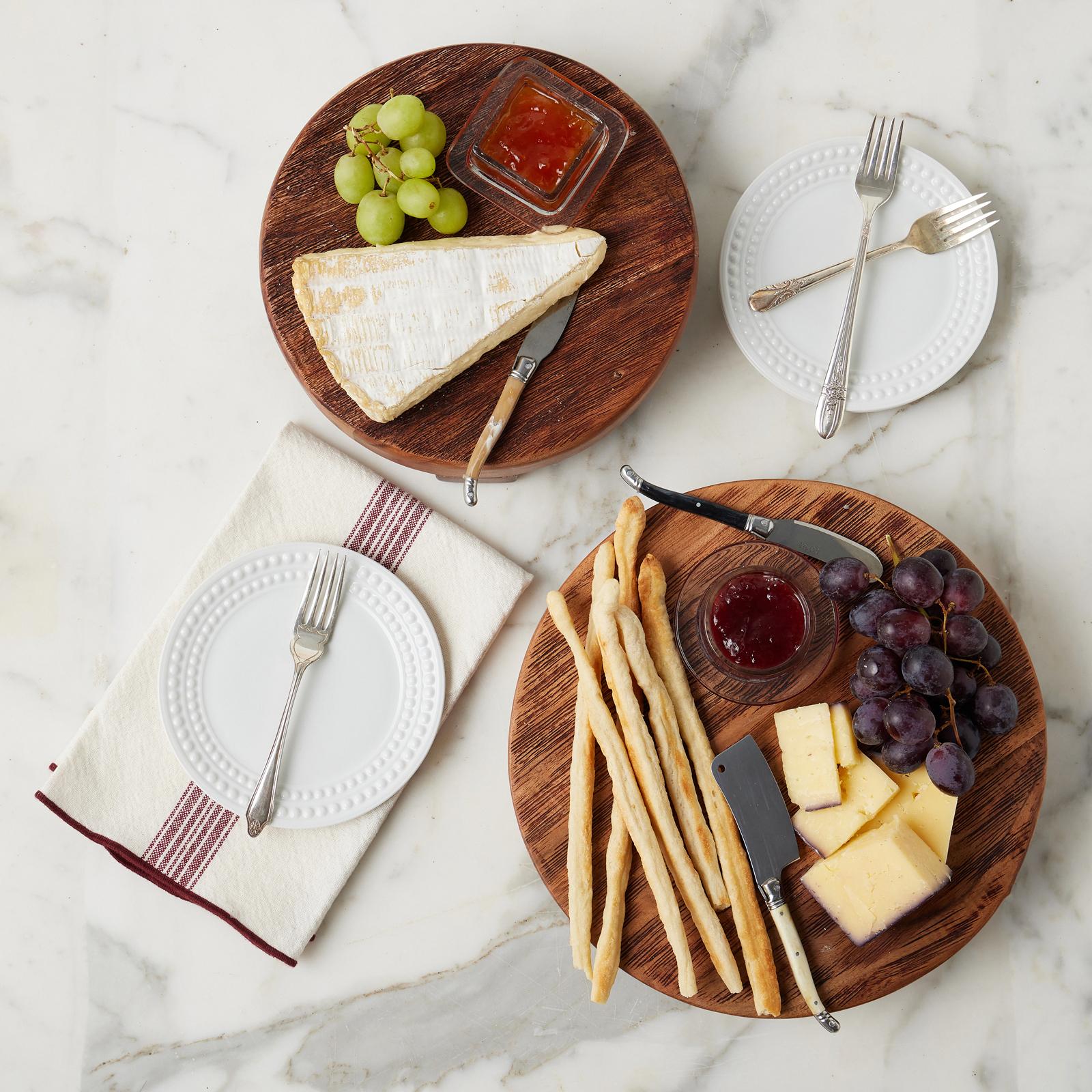 etuHOME Classic Small Round Reclaimed Wood Trivet - Thumbnail 4