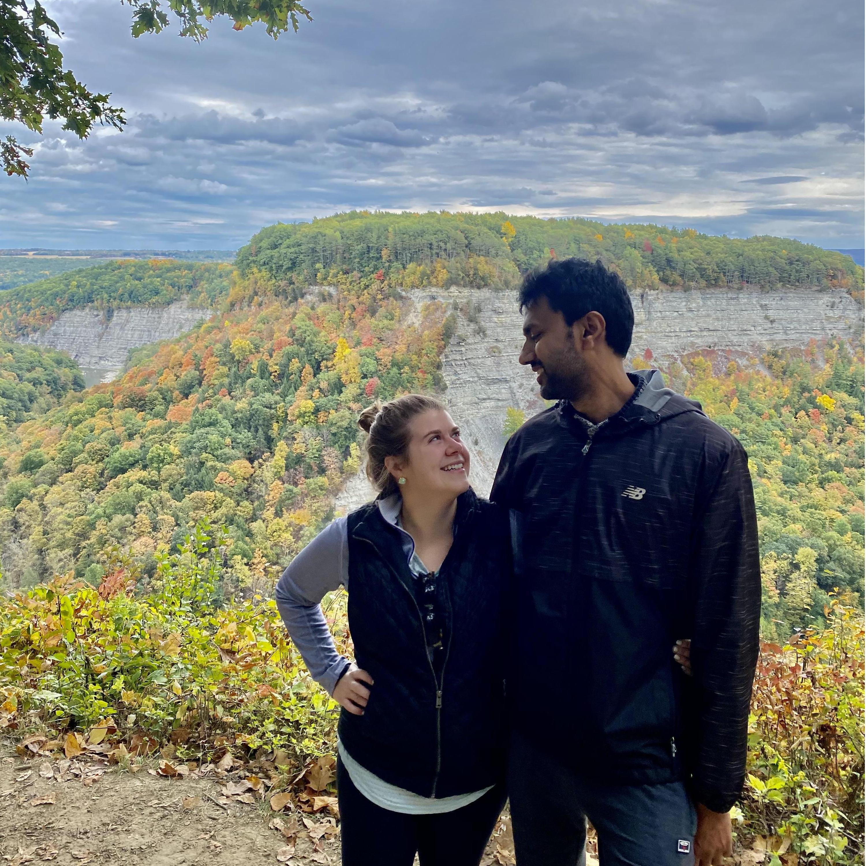 New York fall hiking in finger lakes wine country