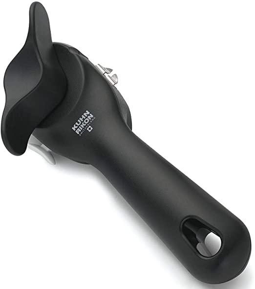 Kuhn Rikon Auto Safety LidLifter/Can Opener with Ring Pull, 8 x 2.5 x 2.75 inches, Black