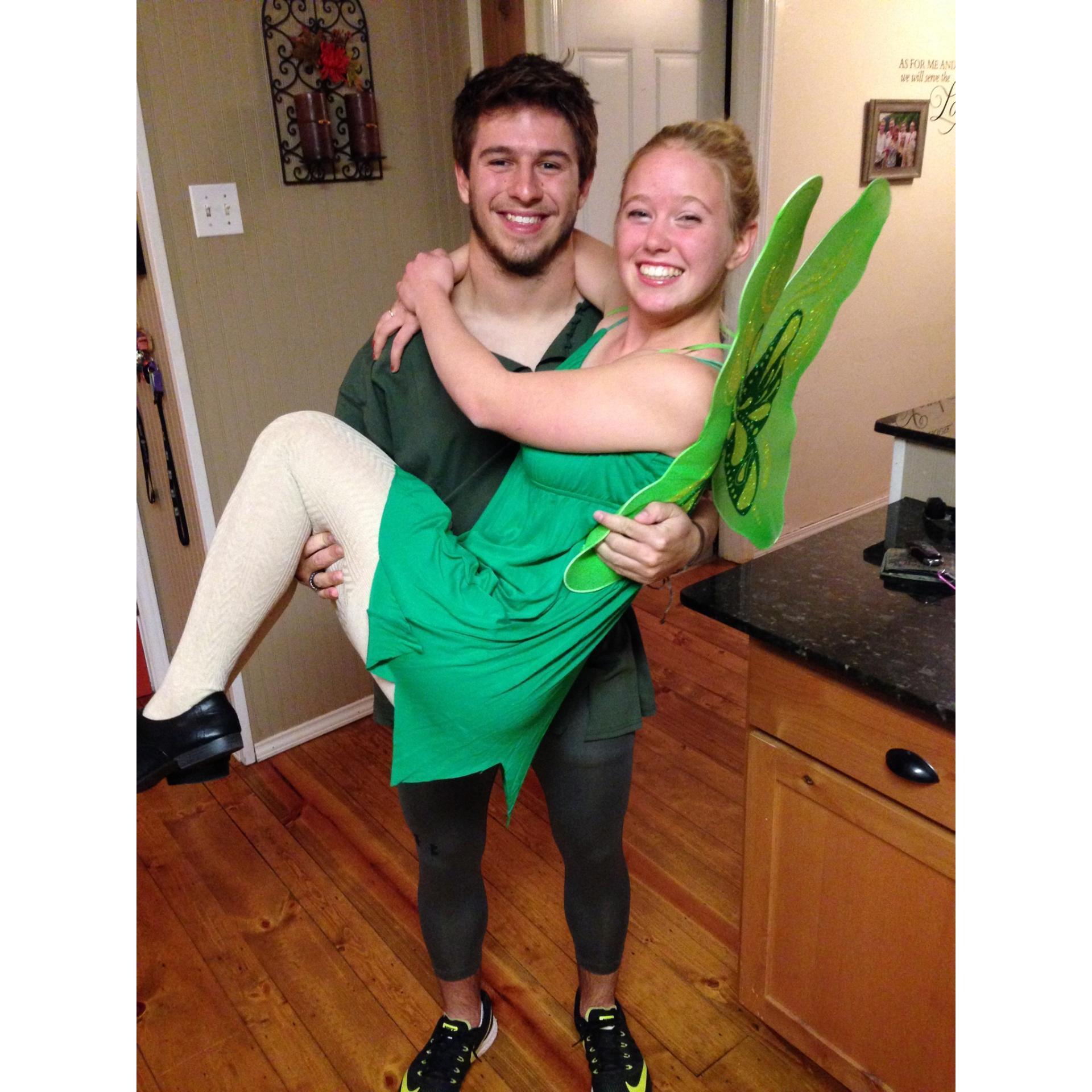 We dressed up as Peter Pan & Tinker Bell at TWIRP at SNU sophomore year!