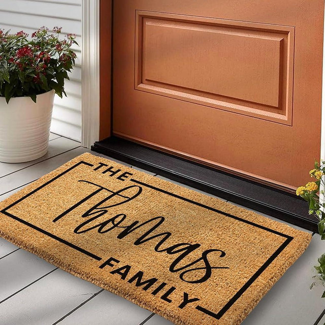 Personalized Christmas Gift, Custom Welcome Mat, Door Mat With Family Name, Personalized Doormat, Anti-Slip Doormat, 15 Designs to Choose From, Outdoor Indoor Entrance Rug
