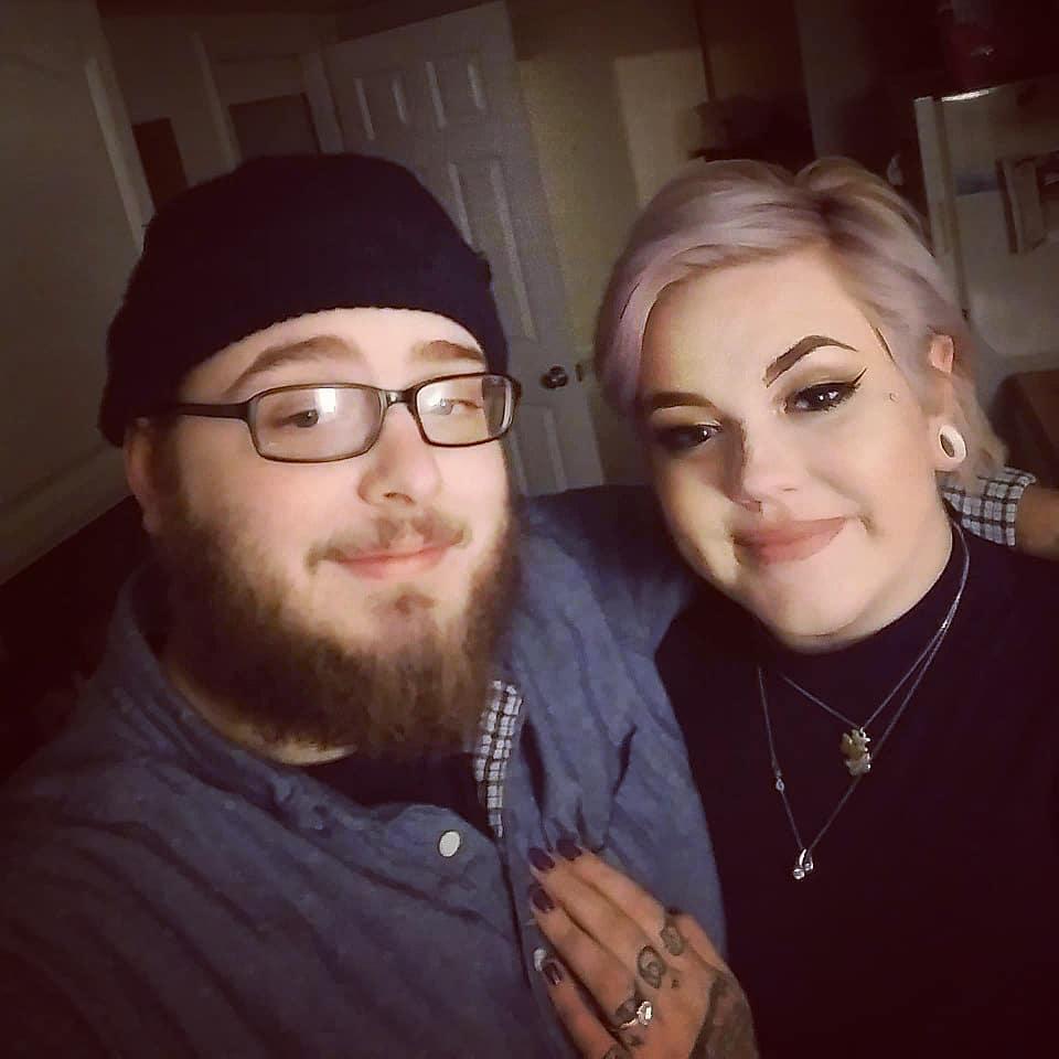 Our first photo together as FIANCES!