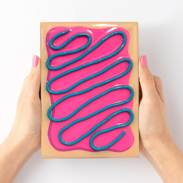 POP TART ART - 3D Resin Food Art - Wall Decor - Quirky Wall Art - Faux Food - 5in x 7in