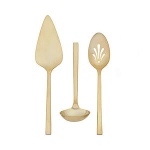Vera Wang Polished Gold 3-Piece Serving Set