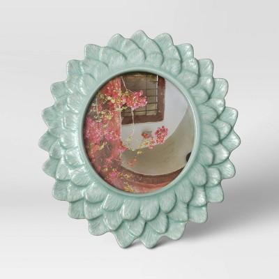 4" x 4" Stoneware Frame with Transparent Crackle Glaze Green - Opalhouse™