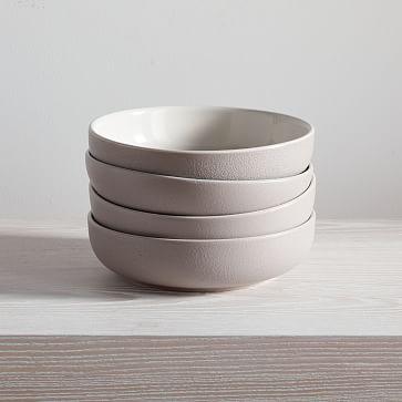 Kaloh Stoneware Pasta Bowls - Charleston Gray, Set of 8