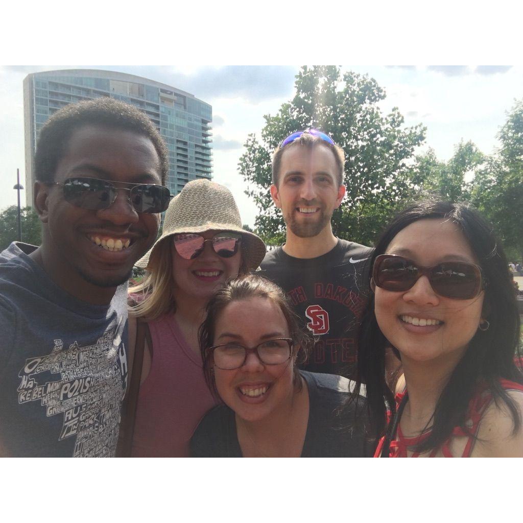 Summertime with Amy, Claudia, and Ben.