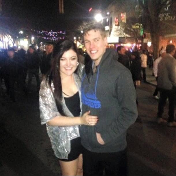 Our first New Years Eve spent with the family on 6th street at a dueling piano bar. Ken forgot his ID and was running late so I had to meet him outside of the bar for the countdown!