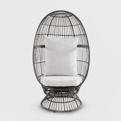 Latigo Swivel Patio Egg Chair Brown - Opalhouse™