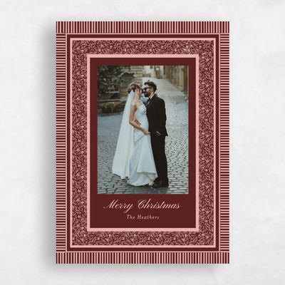 Multi-Colored Holiday Card - Almond