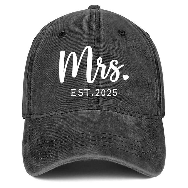 Mrs Bride Hat Bridal Shower Gifts Wedding Mr Couple Gift Cap Black