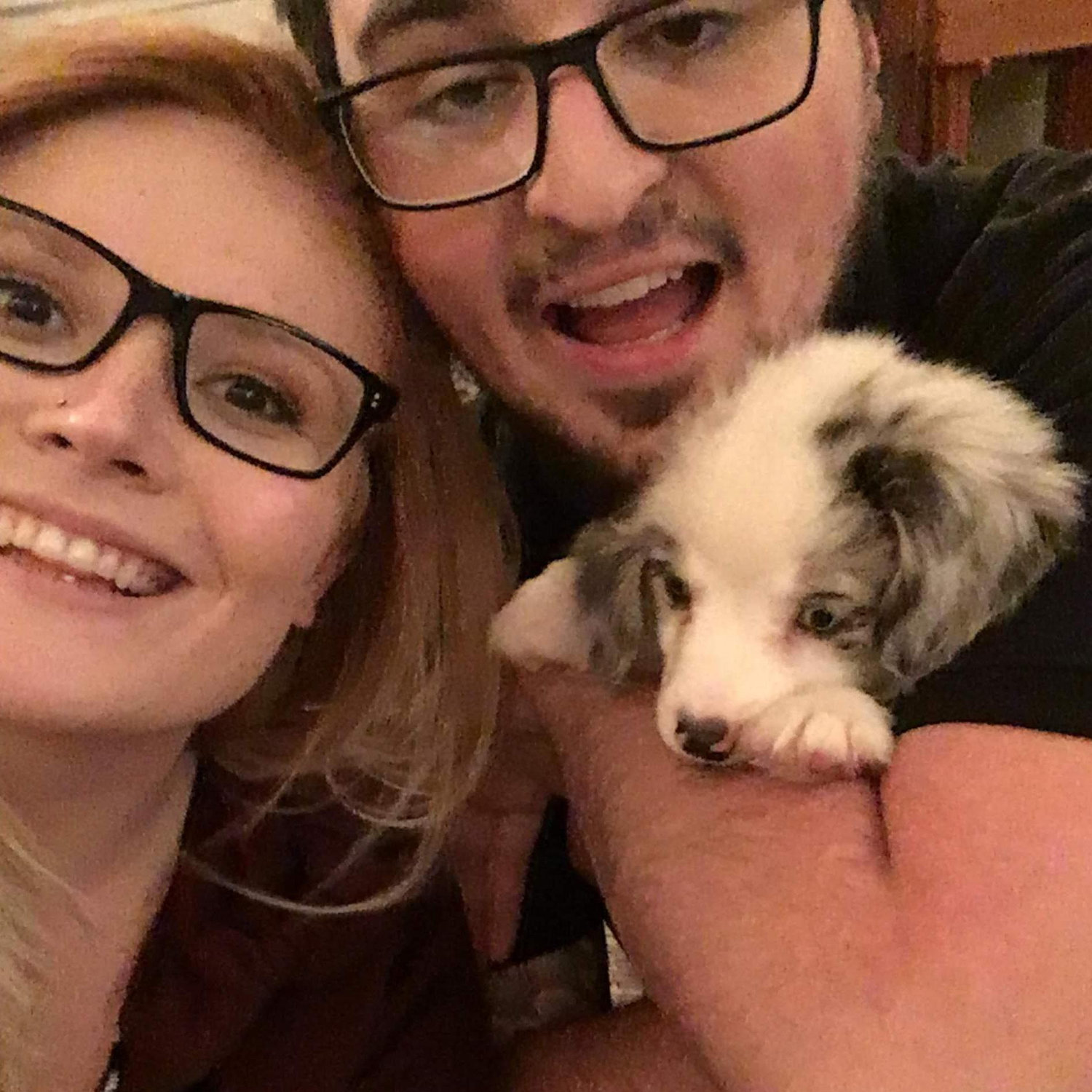 2017: Right after we got Lucy Moo in February! Our sweet little nugget.