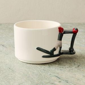 Figural Skier Mugs- Skier Mug: Version I