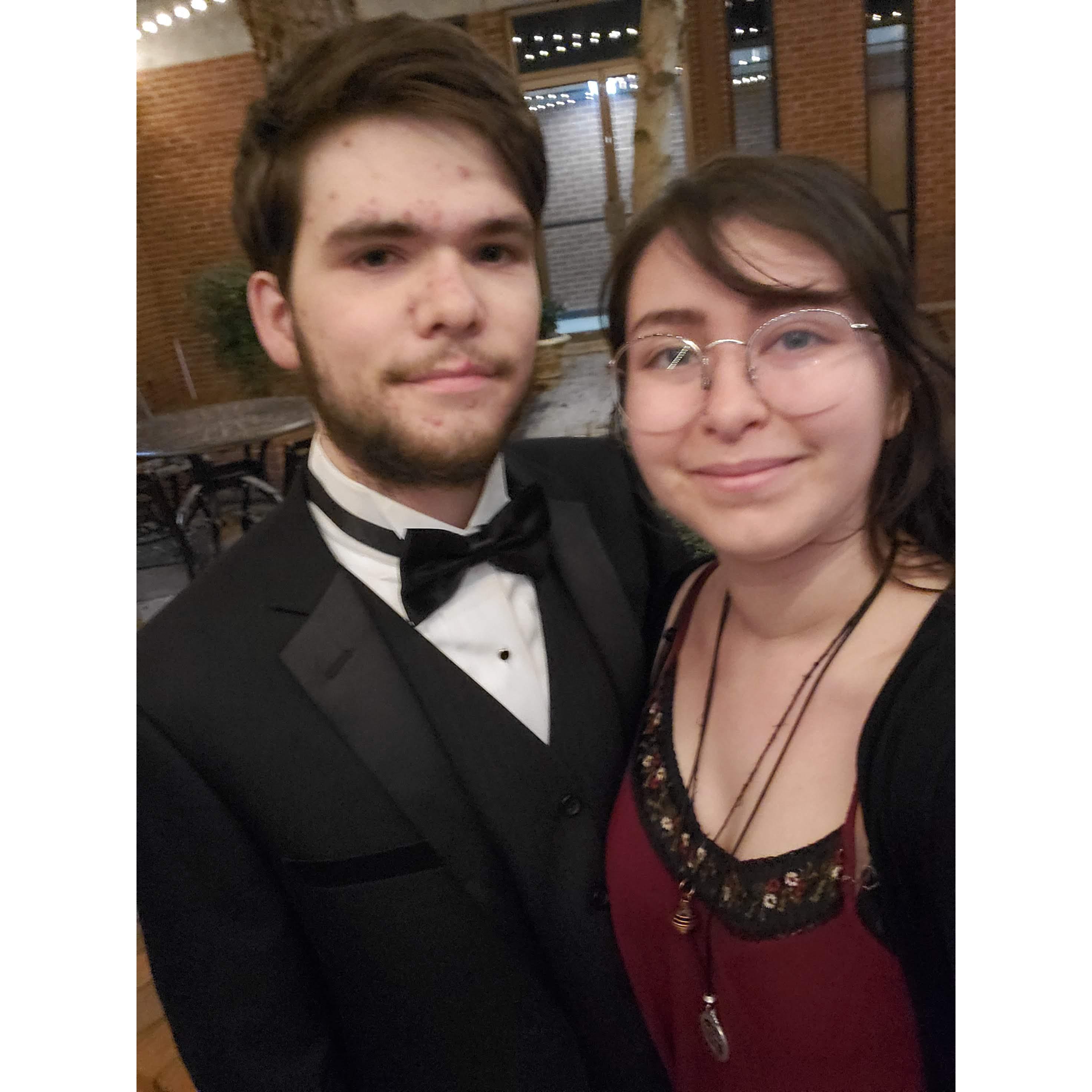 February 14th, 2020
First Valentine's Day (at his band concert)