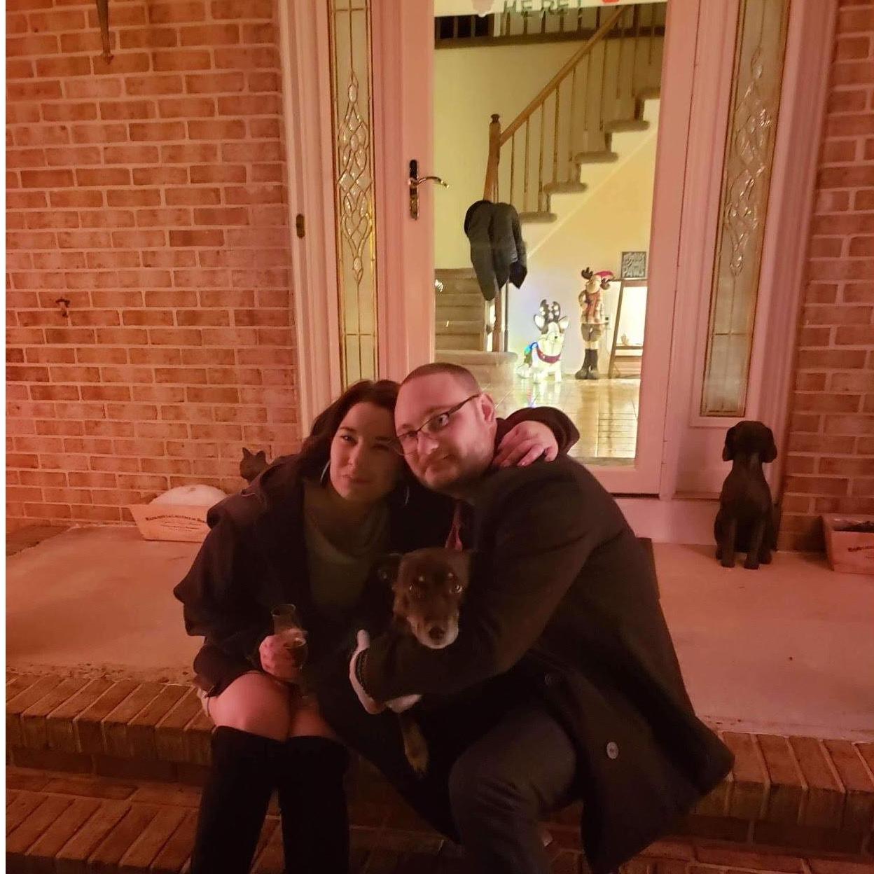 Our Engagement Night with our furbaby Howie December 19,2020