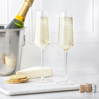Wedding Champagne Estate Glasses, Set of 2