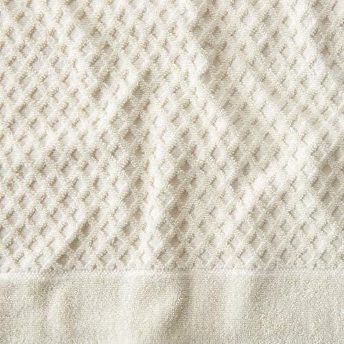 100% Cotton Bath Towels, Luxury 6 Piece Set - 2 Bath Towels, 2 Hand Towels and 2 Washcloths. Absorbent Quick-Dry Textured Towels. Grayson Collection (6 Piece Set, Ivory)