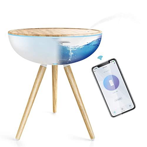 Smart Essential Oil Diffuser 1000ML, Maxcio Wifi Aromatherapy Diffuser for Large Room APP & Voice Control Work with Alexa & Google Home 3 Mist Mode Timer Ultrasonic Humidifier for Home, Office & Bedroom