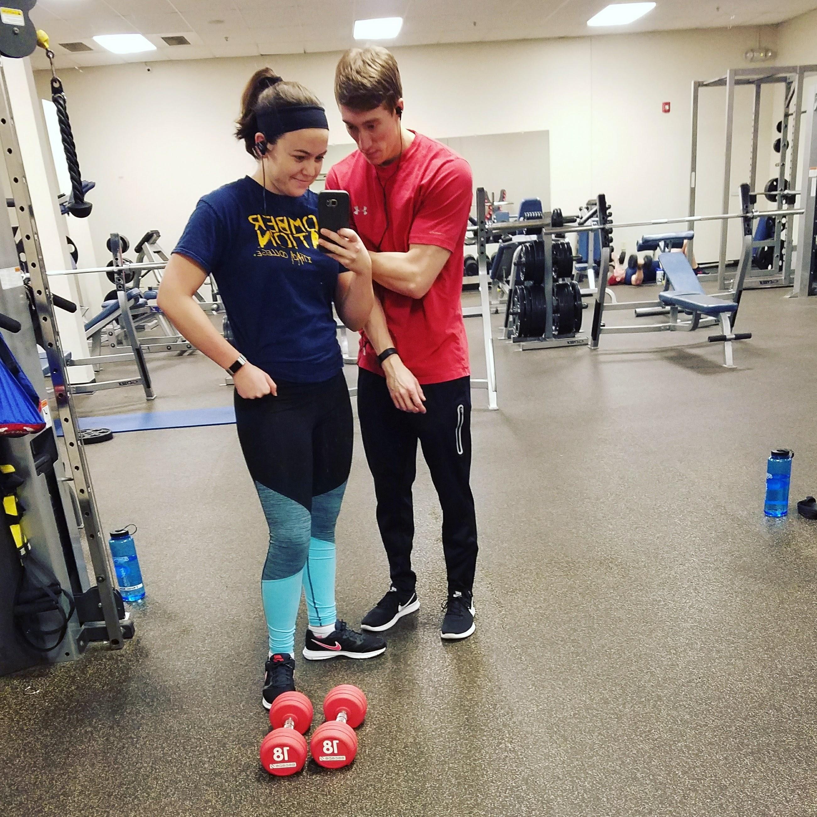 Getting swole at The Gym in Ithaca