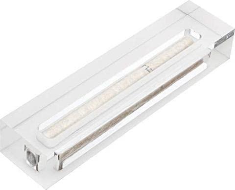 A&S Mezuzot Clear Mezuzah Case in Acrylic-Lucite Design Waterproof Judiaca Gifts Modern Home Prosperity Decor (Frost, 7 Inches)