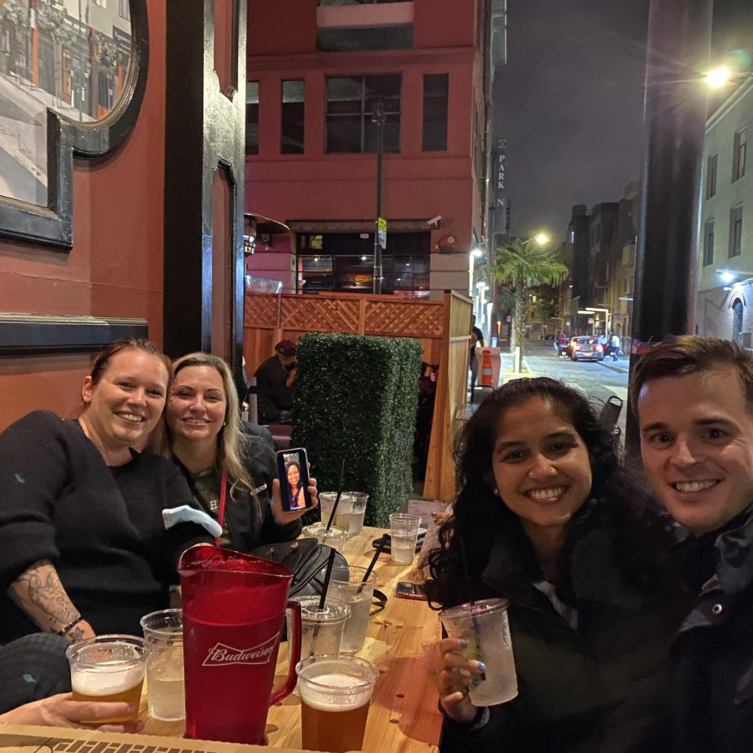 Logan and Savni met through their mutual friend Sydni in San Francisco. Logan was living in SF and Savni was there for the weekend during her new hire training.