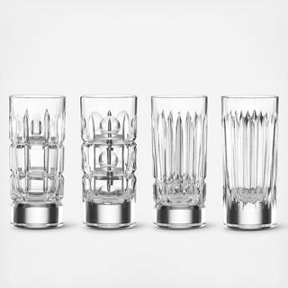 New Vintage 4-Piece Assorted Shot Glasses