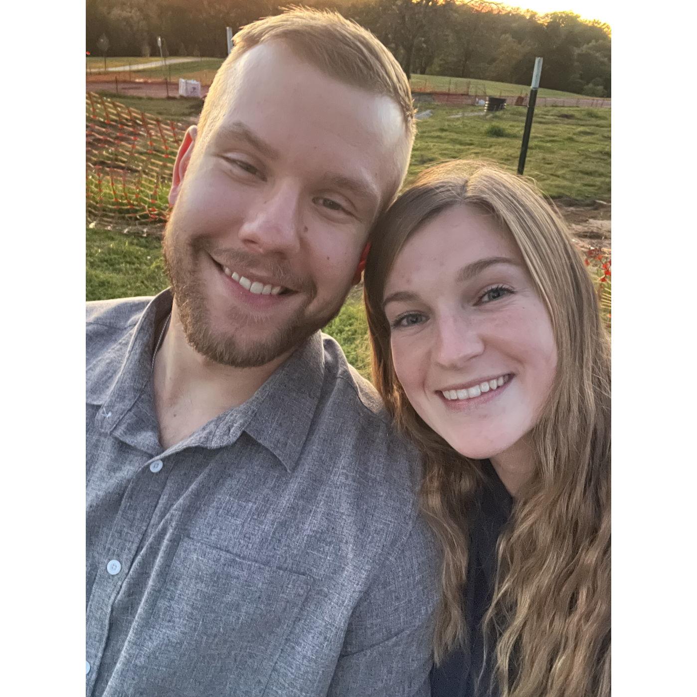 Our first sunset date of many more to come!