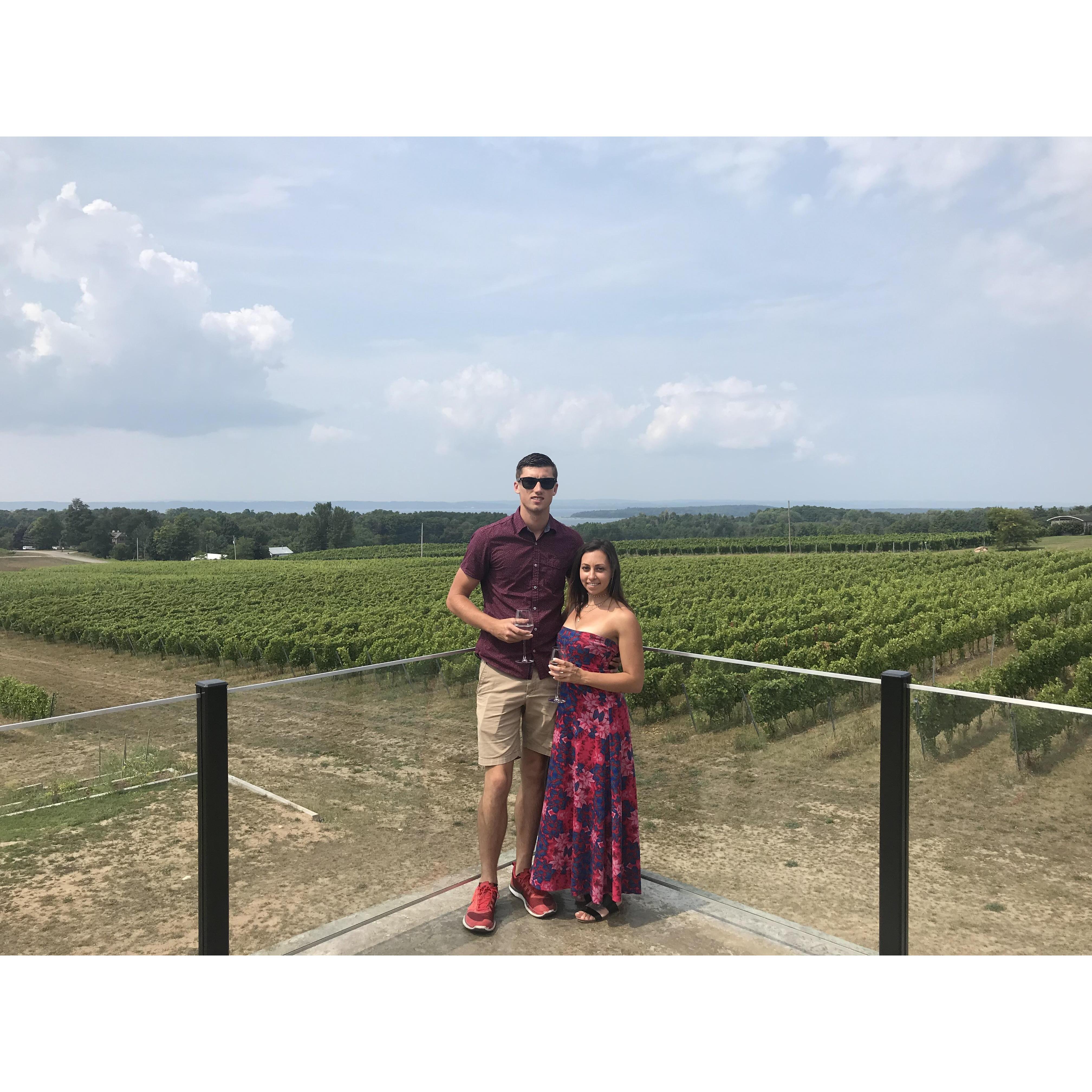 Exploring wineries in Traverse City
