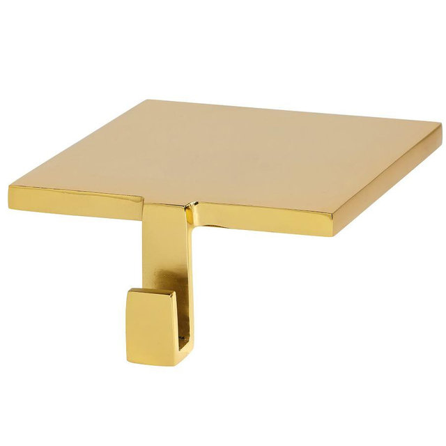 Classic Low Profile Stocking Holder, Brass