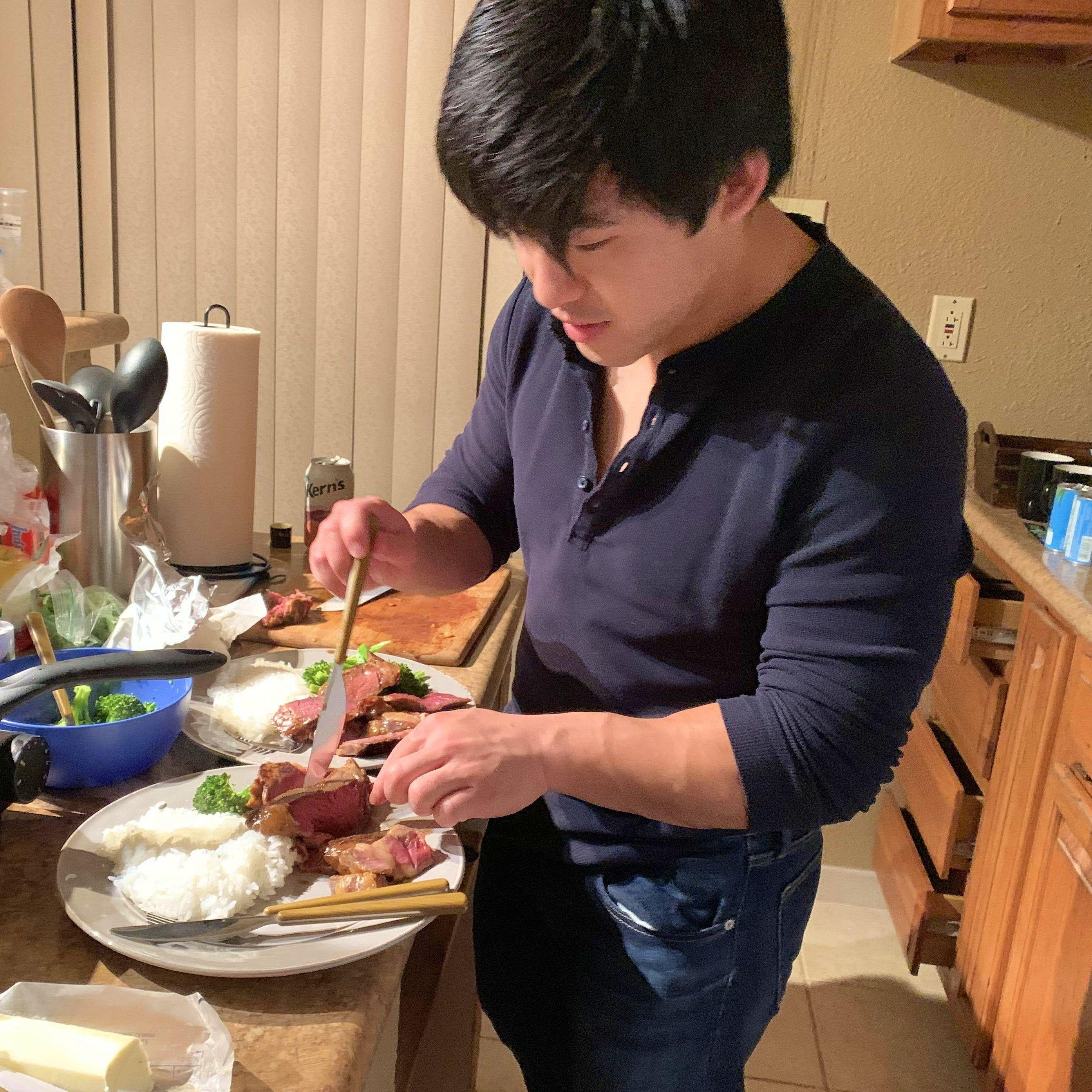 We bonded over our shared love of cooking, games, and nonsense.
