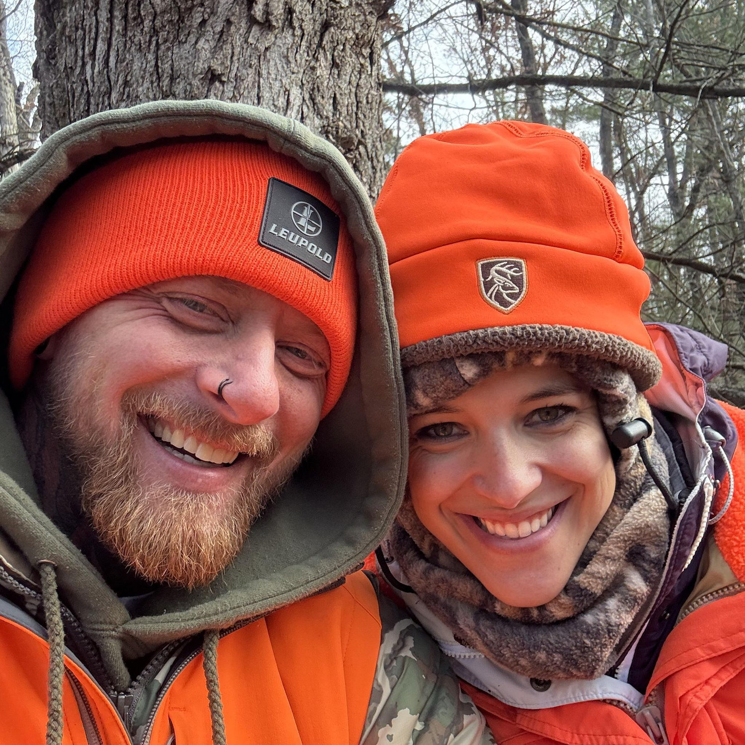 Our first deer hunt together - two bucks opening day!!